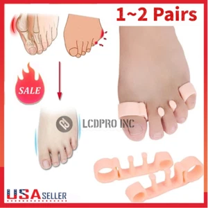 2-4pcs Hallux Valgus Silicone Toe Corrector Separator Spacer Avoid Toe Squeezing - Picture 1 of 10