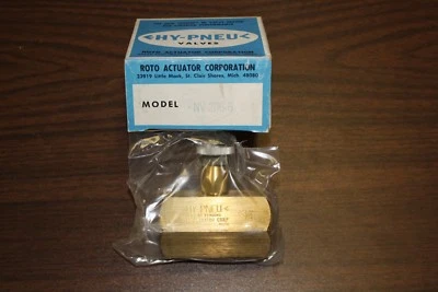 Actuador Parker Válvula de Aguja Latón 3/4" NV-206-B ROTO, Hy-Pneu Foto 1 de 2
