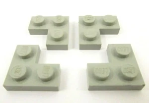LEGO x4 OldGray Plate 2x2 Corner Réf 2420 - Foto 1 di 1