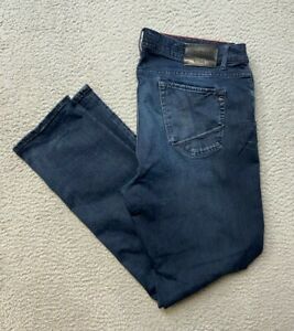 BRAX Chuck Modern Fit Jeans Mens 40x32 Blue Dark Wash Stretch Hi-Flex