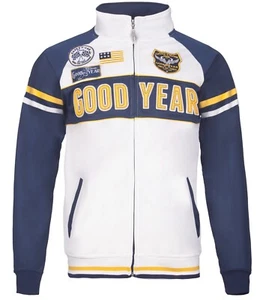 Good Year Racing Chaqueta Blanco Azul Amarillo TALLA S de Deporte Nuevo Sport - Picture 1 of 3