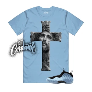 Foamposite Psychic Blue Black Air One T Shirt Match JCROSS - Picture 1 of 1