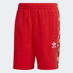 Pantaloncini estivi casual nuovi con etichette Adidas Originals 3 strisce TREFOIL WXE - Foto 1 di 9