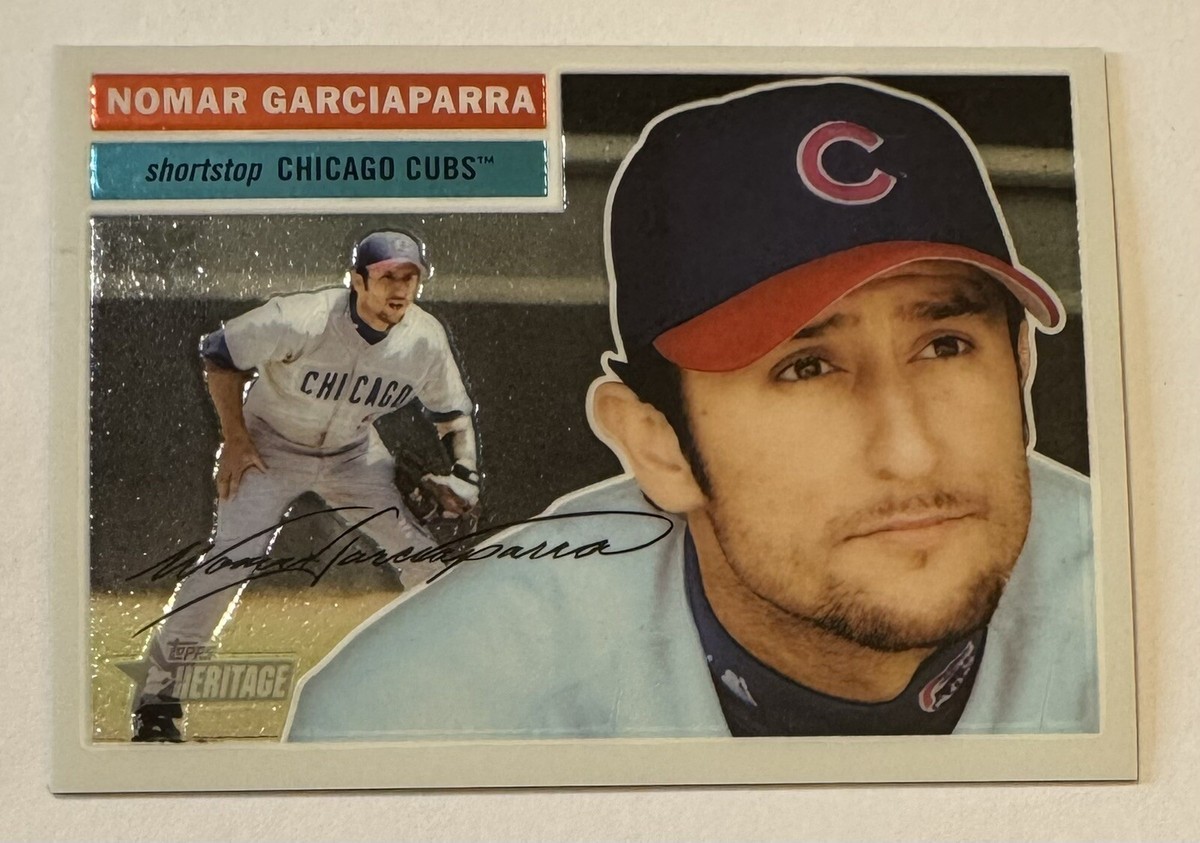 Topps Nomar Garciaparra Chicago Cubs Baseball Sports Trading Topps Nomar Garciaparra Chicago Cubs Baseball Sports Trading
