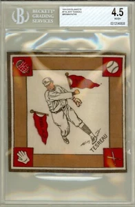 1914 B18 Blanket Jeff Tesreau New York Giants Brown Basebaths BGS 4.5 VG/EX+ - Picture 1 of 2