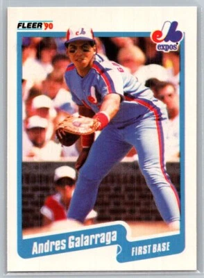 💎1990 Fleer Baseball #345 Andres Galarraga - Montreal Expos💎 - Image 1 of 2