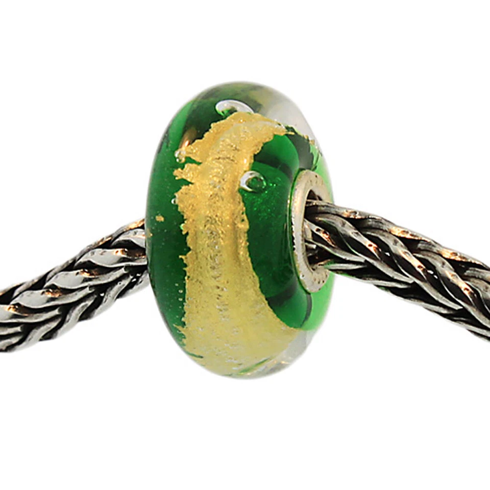 Authentic Trollbeads Glass 62004 Heart Chakra 0