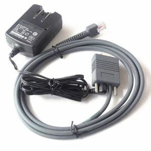 6FT RS232 Serial Cable & AC Power Adapter for Motorola Symbol LS2208 Scanner - Picture 1 of 1
