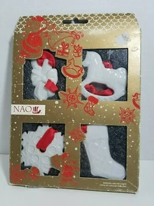 NAO BY LLADRO SET OF 4 PORCELAIN HANGING ORNAMENTS 7023 MINT - Picture 1 of 7