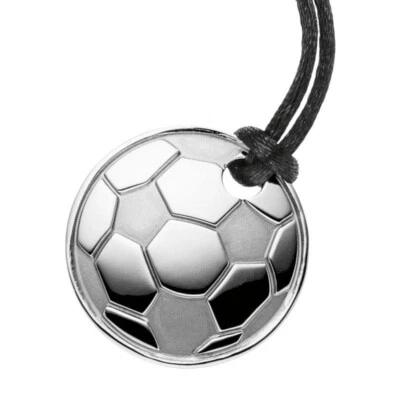 MAGNETIX - Kettenanhänger mit Textilkordel  2447 "Fußball" Magnetschmuck - Bild 1 von 2