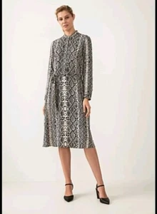Trenery by Country Road Belted Midi Shirt Dress 10 - Picture 1 of 15