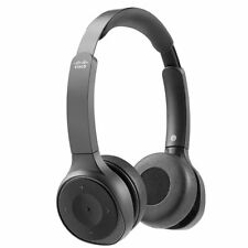 Cisco Headset 730, Wireless Dual On-Ear Bluetooth Headset with Case, USB-A HD Bl