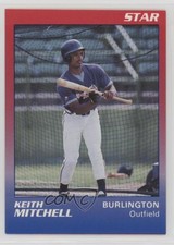 1989 Star Burlington Braves Keith Mitchell #15