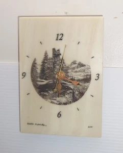Reloj de pared vintage 1981 Kiana Alaska como nuevo mármol grabado - Bill Devine - Imagen 1 de 9
