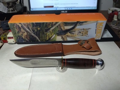 Cuchillo de caza vintage Canicas Gladstone Mich IDEAL funda nueva Foto 1 de 4