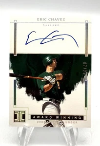 2024 PANINI IMPECCABLE ERIC CHAVEZ AWARD WINNING AUTO /25 OAKLAND ATHLETICS - Picture 1 of 2
