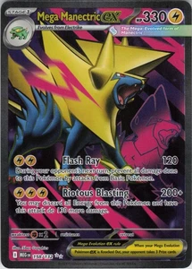 Mega Manectric ex Ultra Rare ME01: Mega Evolution 158/132 NM - Picture 1 of 2
