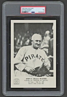 1963 Зал славы HONUS WAGNER картина упаковка PSA 3 VG "новый для хобби - HOFer" - Изображение 1 из 2