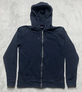 NN07 No Nationality Jacke Herren Small Blau Barrow Kapuze Full Zip Baumwolle Stretch - Bild 1 von 9