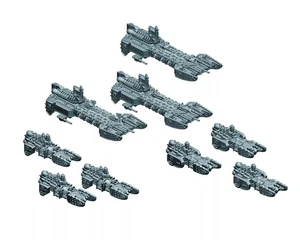 Starterflotte 750 Punkte – Royal Super Marines | Battlefleet Colossus | Grimdark - Bild 1 von 5
