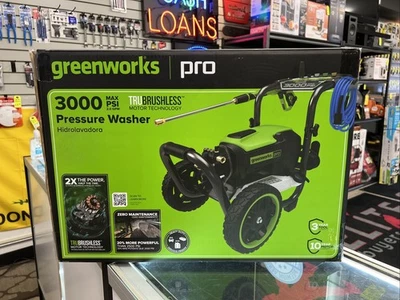 Lavadora a presión eléctrica sin escobillas GreenWorks Pro 3000 PSI 2,0 GPM GPW3000 Foto 1 de 4