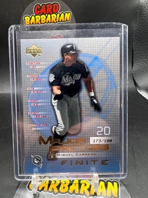 Upper Deck Finite #133 2003 Miguel Cabrera #173/199 Foto 1 de 2