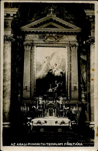 IMR02607 romania arad maria radna church religion shrine painting RPPC 1935 - Picture 1 of 2