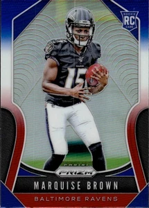 2019 Panini Panini Prizm #341 Marquise Brown Red White & Blue Prizm RC - Picture 1 of 2