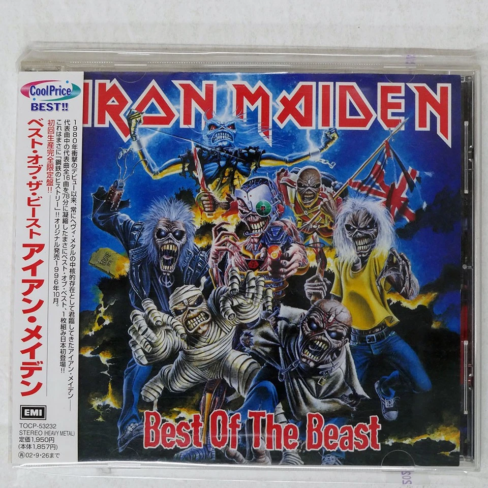 Iron Maiden Best Of The Beast EMI TOCP53232 JAPAN OBI 1CD Foto 1 de 1