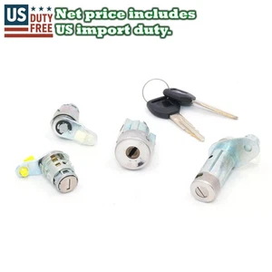 97 98 99 01 - 04 HONDA CRV CR-V LX EX IGNITION SWITCH DOOR TRUNK LOCK LOCKS SET - Picture 1 of 6
