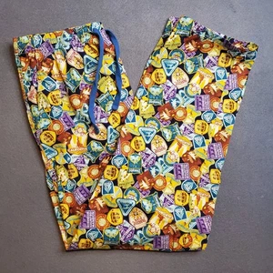 Disney Parks Disneyland Ride Attractions Print Lounge Pajama Pants Adult M - Picture 1 of 6