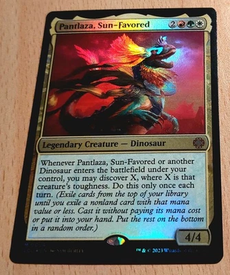 Mtg Magic: +FOIL+ Pantlaza, Gesegneter der Sonne, Sun-Favored, Dino Commander  - Bild 1 von 2