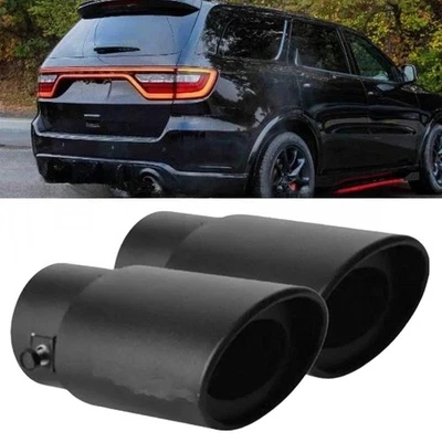 2X For Dodge Durango 5.7L Car Exhaust Pipe Tip Rear Throat Muffler Tailpipe Foto 1 de 4