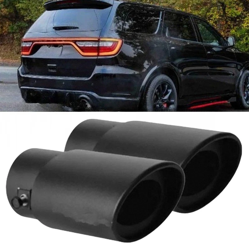 2X For Dodge Durango 5.7L Car Exhaust Pipe Tip Rear Throat Muffler Tailpipe Foto 1 de 4