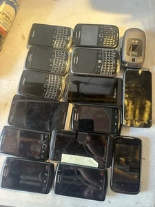 15 Cell Phones Blackberry Huawei Lg Apple - LOT As-is Untested - Picture 1 of 1