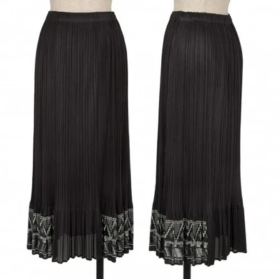 Falda estampada de goma con dobladillo PLEATS PLEASE talla 3 (K-116376) Foto 1 de 4