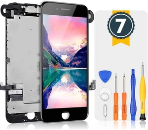 bokman per iPhone 7 Schermo Nero Ricambi Schermo Completo Display Assemblato con Ea - Foto 1 di 8