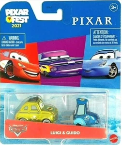 Disney Pixar Cars Pixar Fest 2021 Metallic Luigi & Guido Metal Cars NEW! - Picture 1 of 1