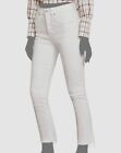 $218 Veronica Beard Women's White Carly Kick-Flared Raw-Hem Jeans Pants Size 24