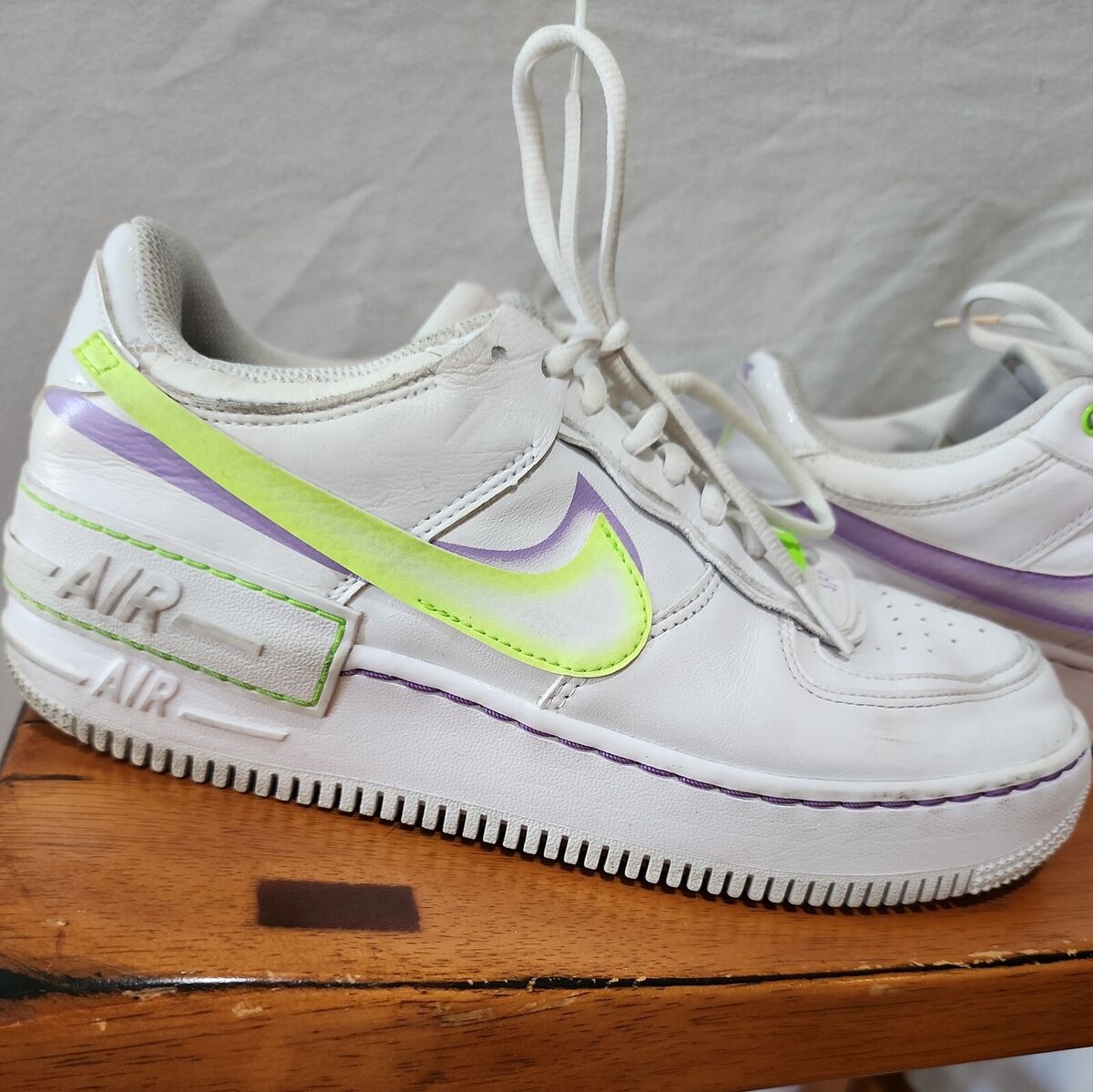 Nike Air Force 1 Shadow White Electric Green W for sale | eBay Nike Air Force 1 Shadow White Electric Green W for sale | eBay