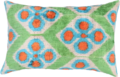 Handmade Velvet Rectangle Feather Insert Throw Pillow 16 x 24 in (40 x 60 cm) - Image 1 of 4