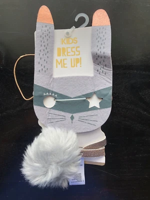 婴儿男孩女孩邦尼长袍面具和尾装万圣节服装套装  — 第 1/2 张图片