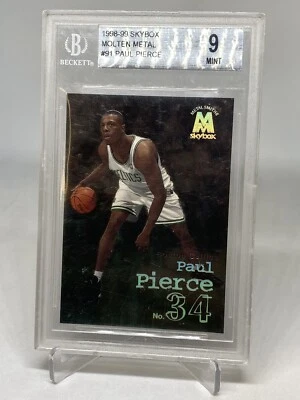 Paul Pierce BGS Beckett Mint 9 1998 Skybox Molten Metal Rookie RC CELTICS - Image 1 of 4