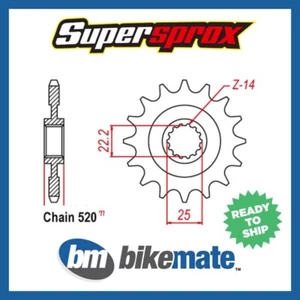 Sprocket Front 520-13T  for TM MX 250 F 2003 2004 2005 2006 2007 2008 - Picture 1 of 1