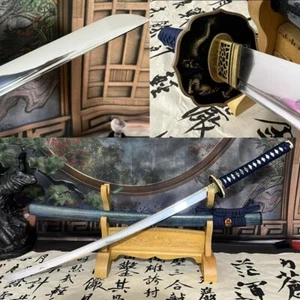 Japanisches Schwert Samurai Katana sehr scharf High Carbon Stahl Klinge kampfbereit - Bild 1 von 10