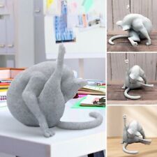 Resin No Shame Cat Sculpture Realistic Cat Crafts Creative Cat Butt Ornament