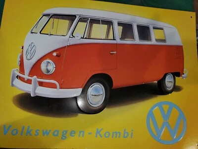MARCO METÁLICO VINTAGE 1996 VOLKSWAGEN-KOMBI 16X12 Foto 1 de 3