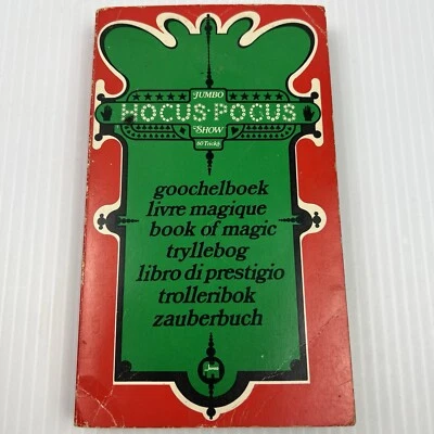 Hocus Pocus Jumbo Show (1972) Magic Show Guide and Tricks in 7 languages vintage - Image 1 of 4