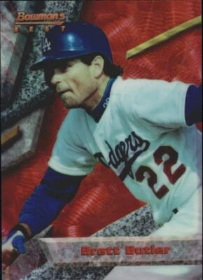 1994 Bowman's Best Refractor #R48 Brett Butler Los Angeles Dodgers - NM-MT - Image 1 of 2