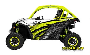 Can Am Maverick MXVEC 009 Manta Green Decal Graphic Kit Wraps Deco 1000 Turbo R - Foto 1 di 10